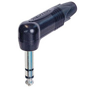 Neutrik NP3RX-BAG кабельный разъем Jack 6.3мм TRS (стерео) штекер угловой, черненый корпус